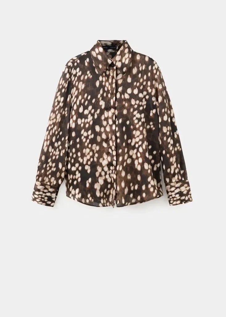 Mango Hemdblusen  braun