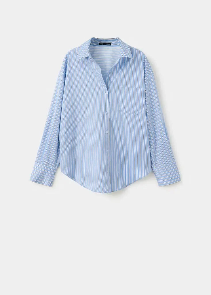 Mango Hemdblusen  blau