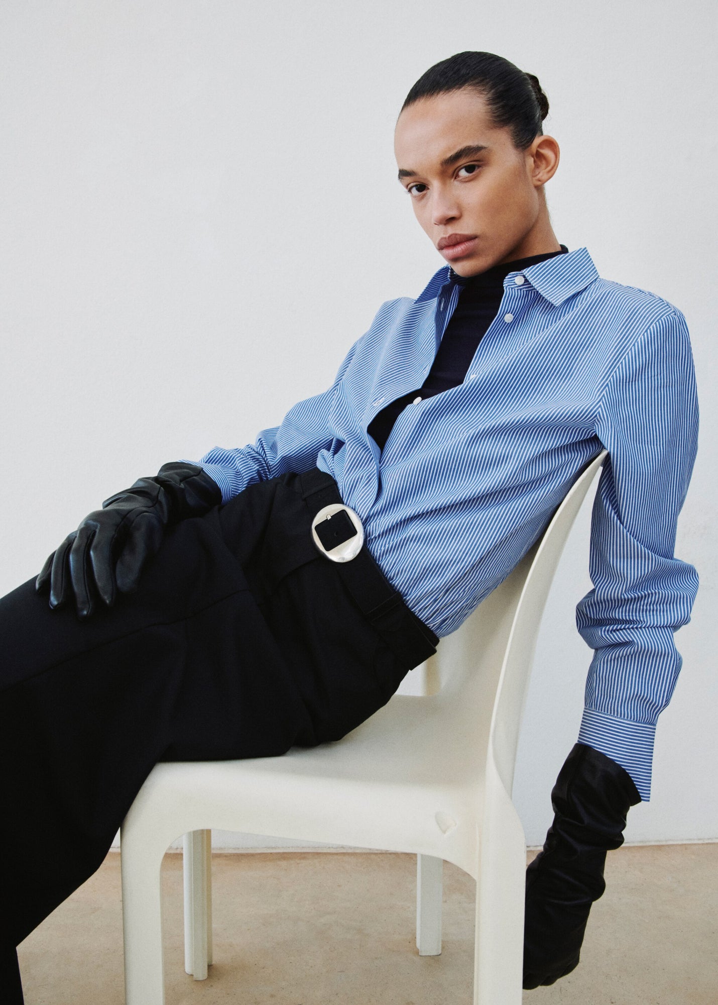 Mango Hemdblusen  hellblau