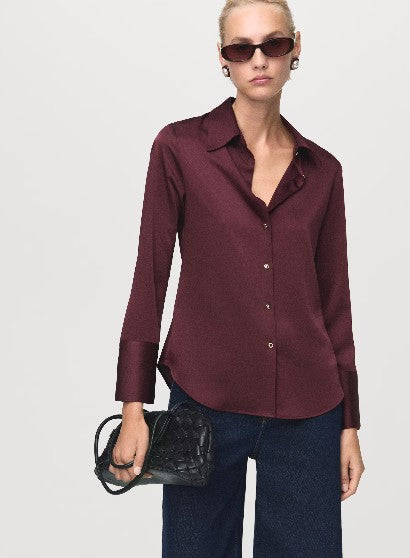 Mango Hemdblusen  bordeaux