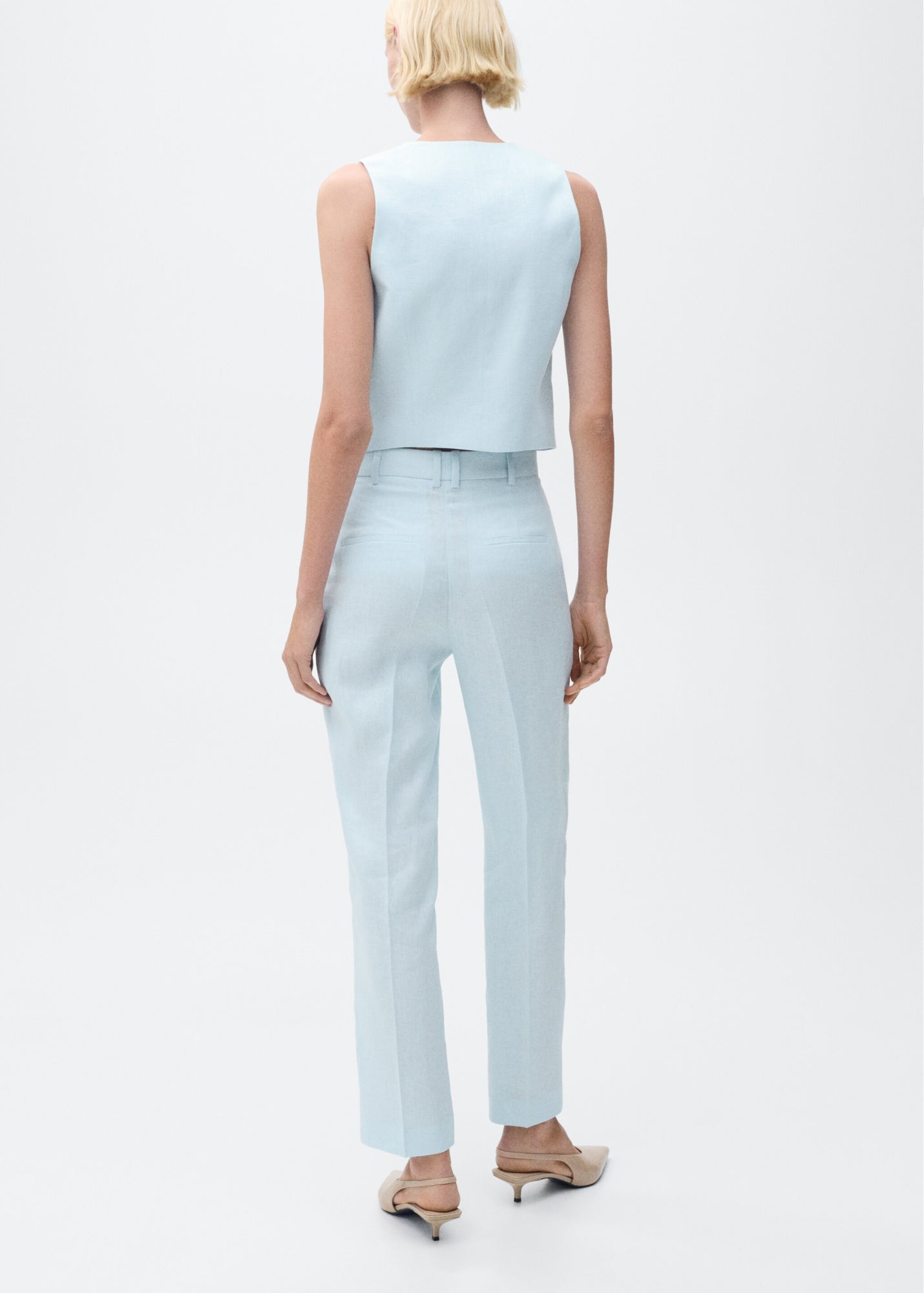Mango Businesshosen  hellblau