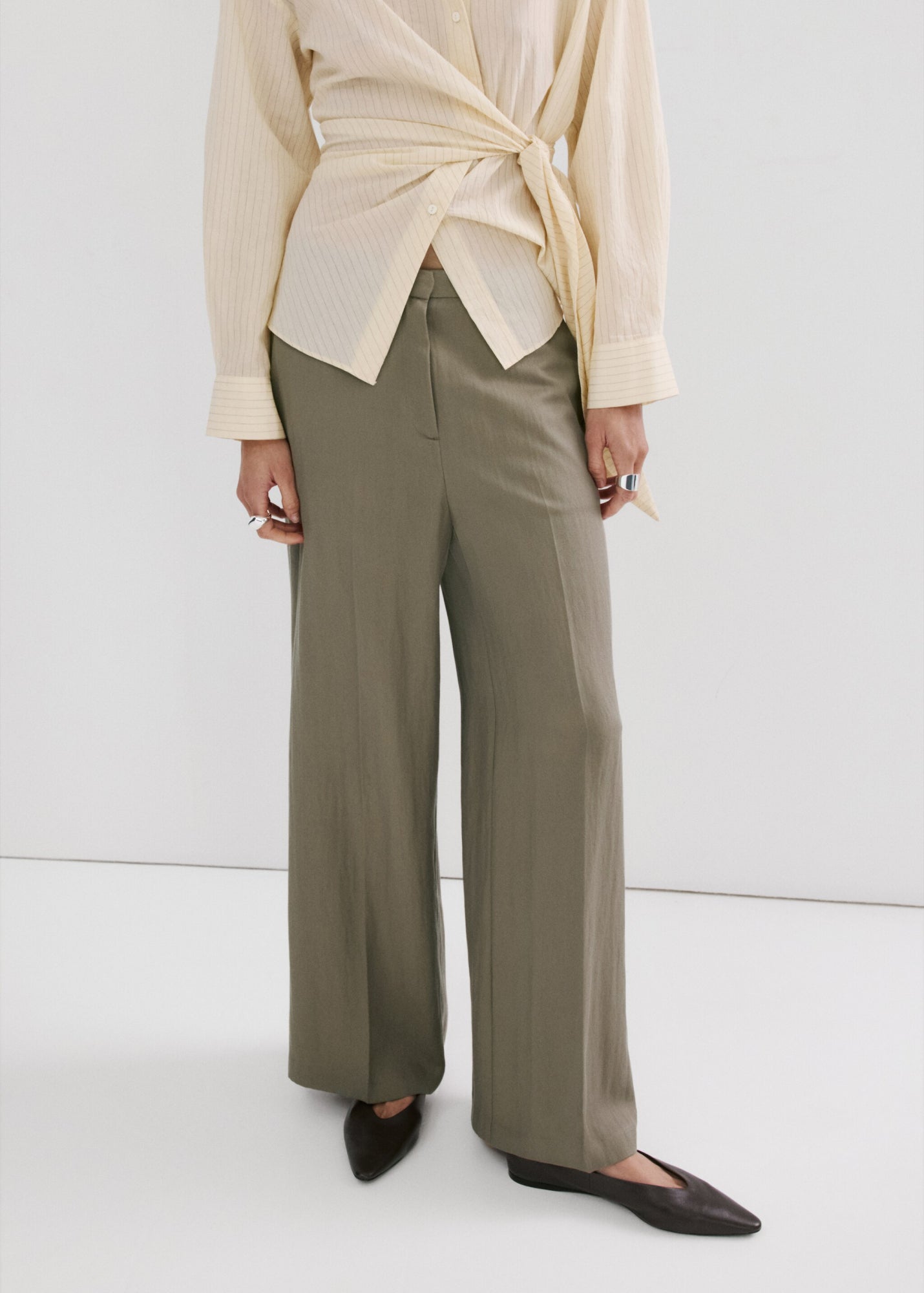 Mango Culottes  oliv