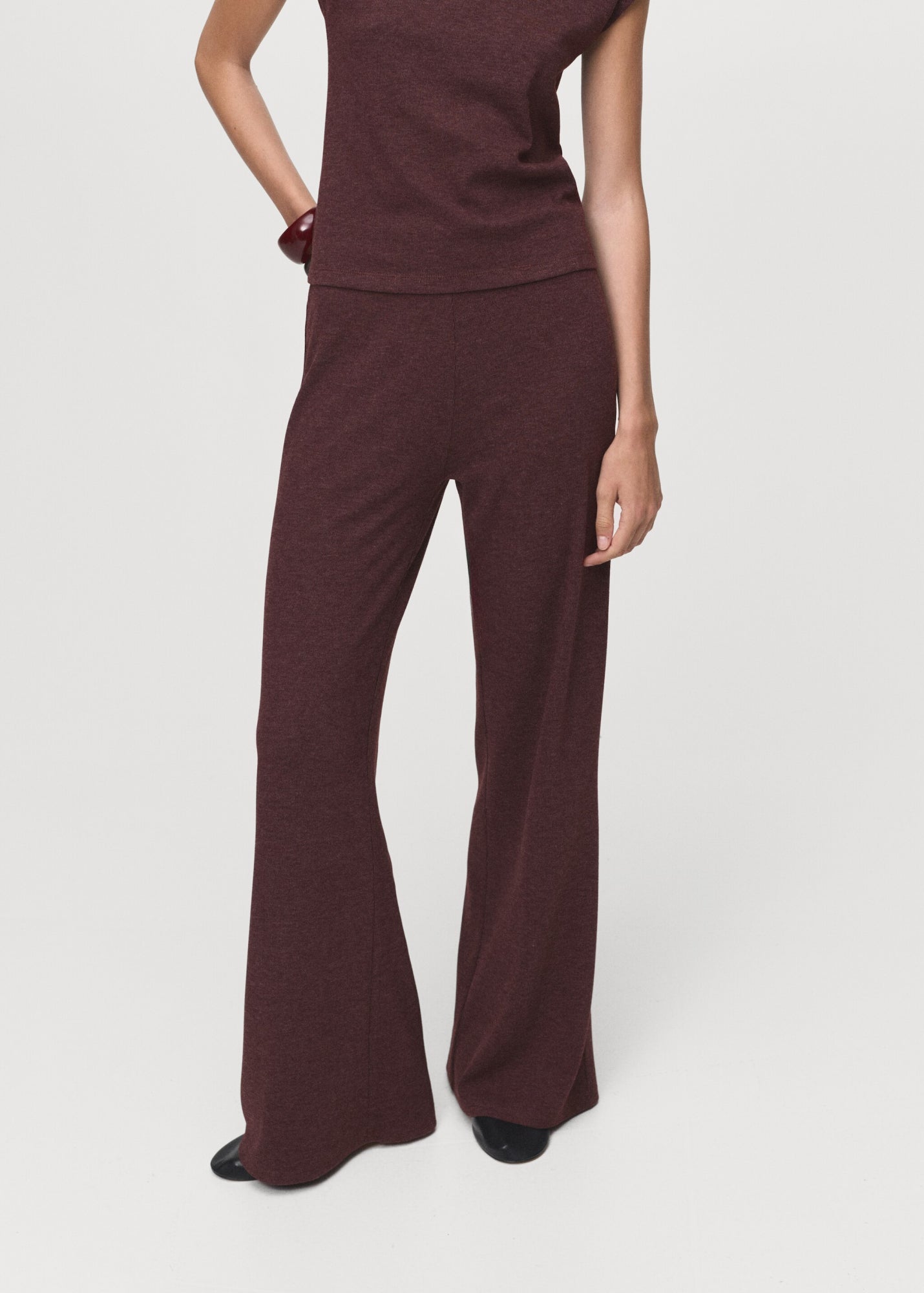 Mango Culottes  bordeaux
