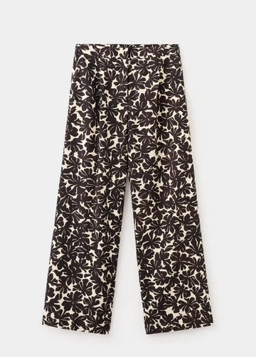 JAMIE Gerade Hose mit floralem Print