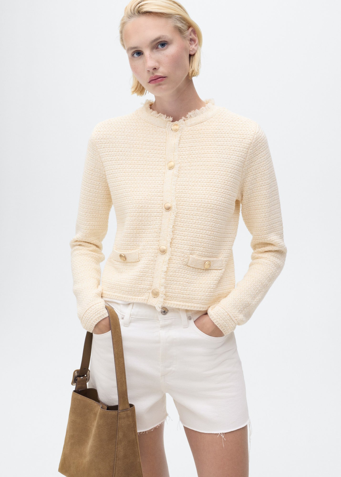 Mango Strickjacken  beige
