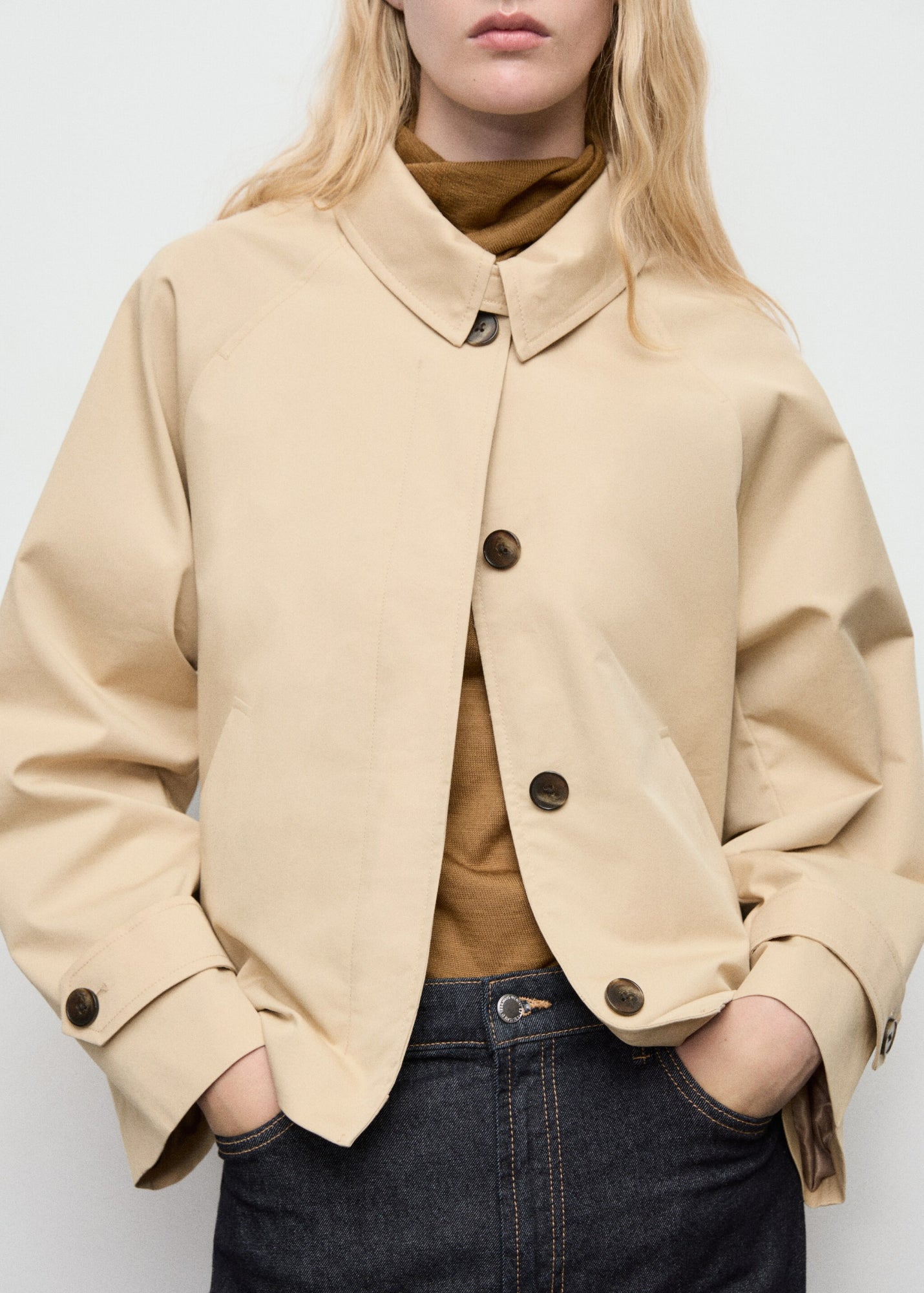 Mango Outdoor-Jacken  beige