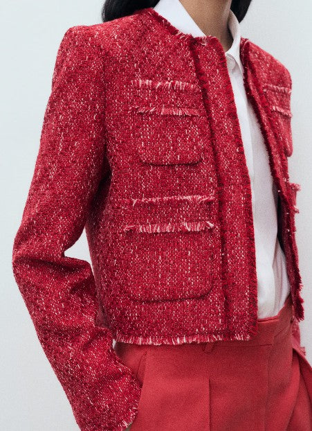 Mango Leichte Jacken  rot