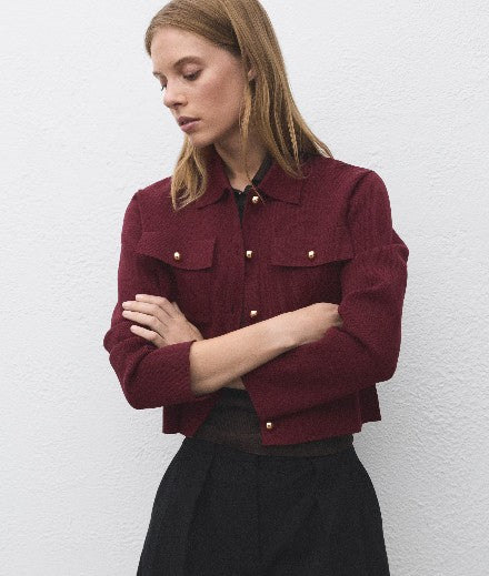 Mango Leichte Jacken  bordeaux