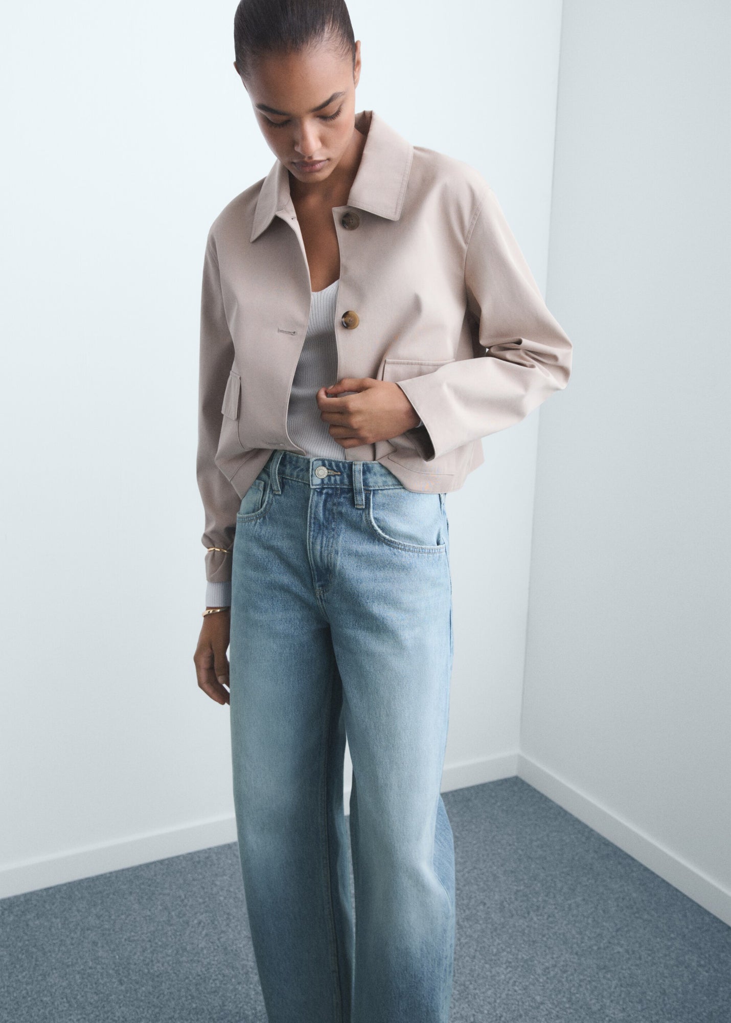 Mango Relaxed, Weit  hellblau