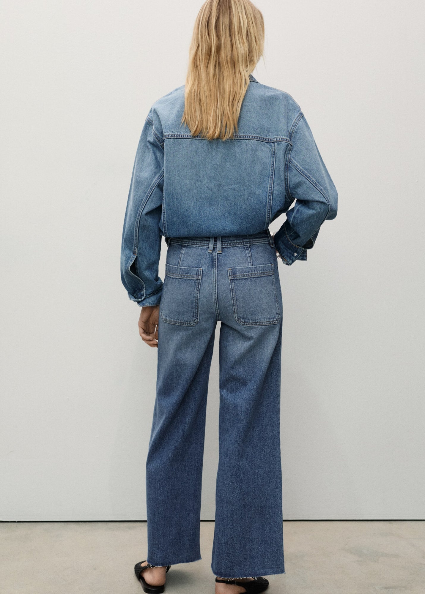 Mango Relaxed, Weit  blau