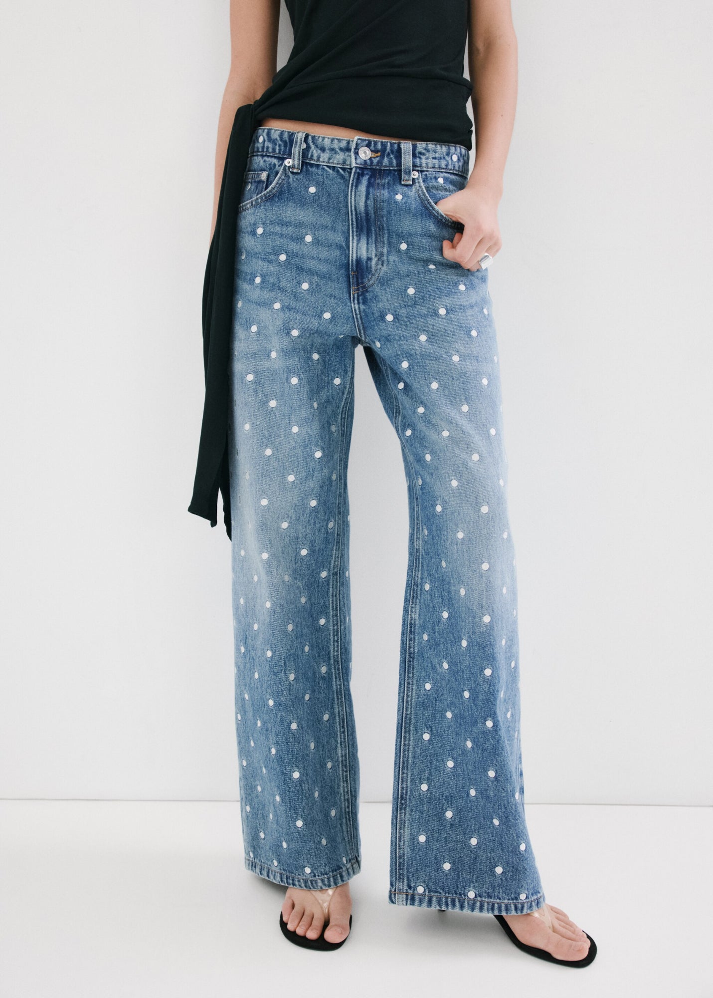 Mango Relaxed, Weit  hellblau