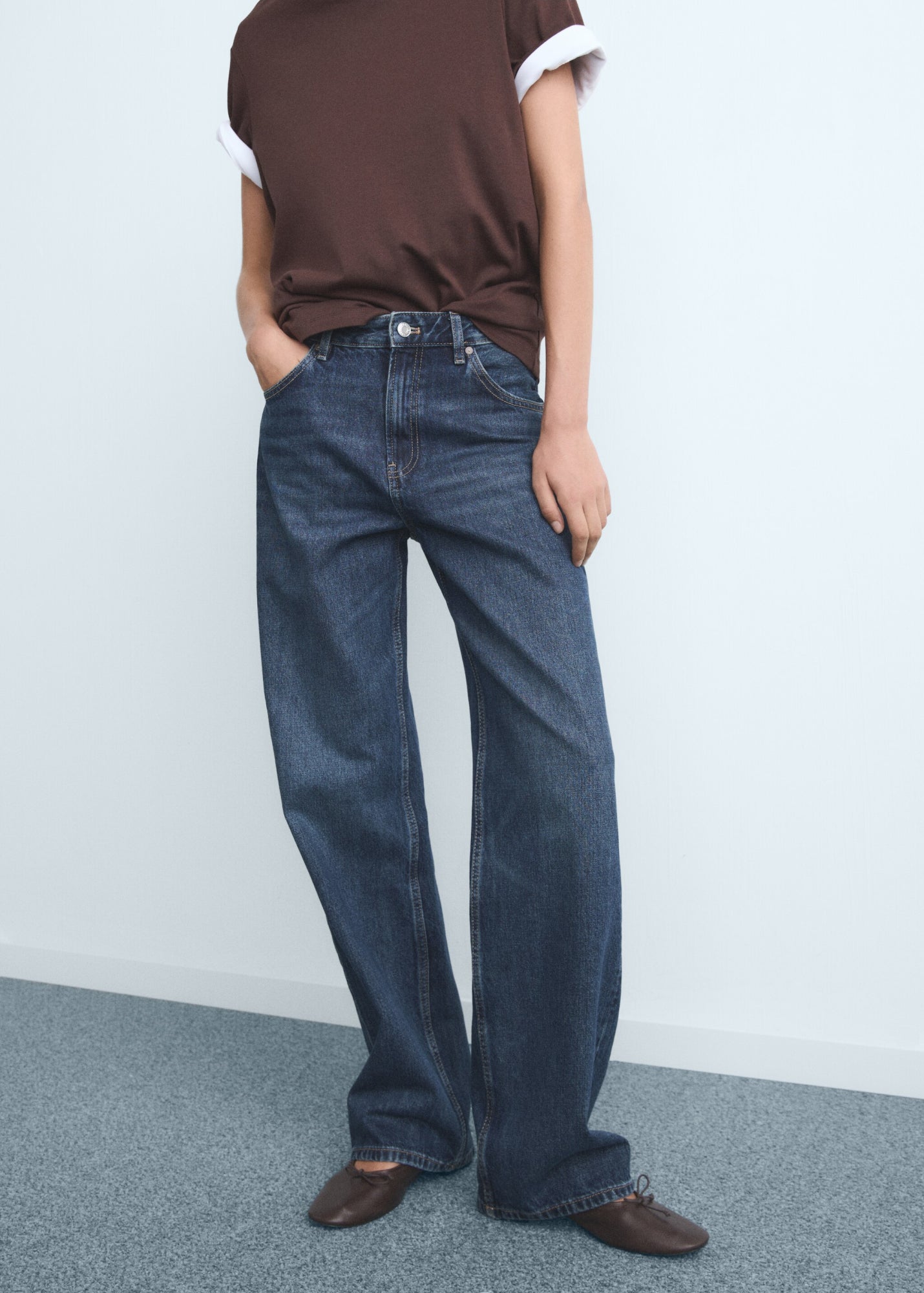 Mango Relaxed, Weit  blau