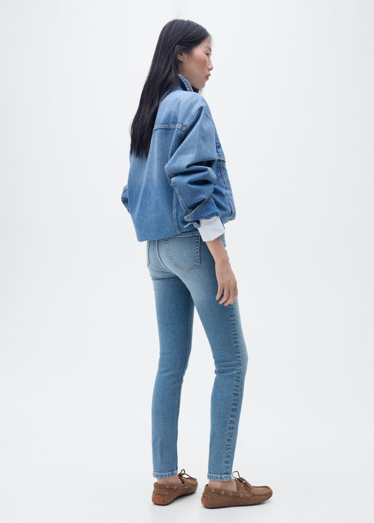 Mango Skinny, Slim  hellblau