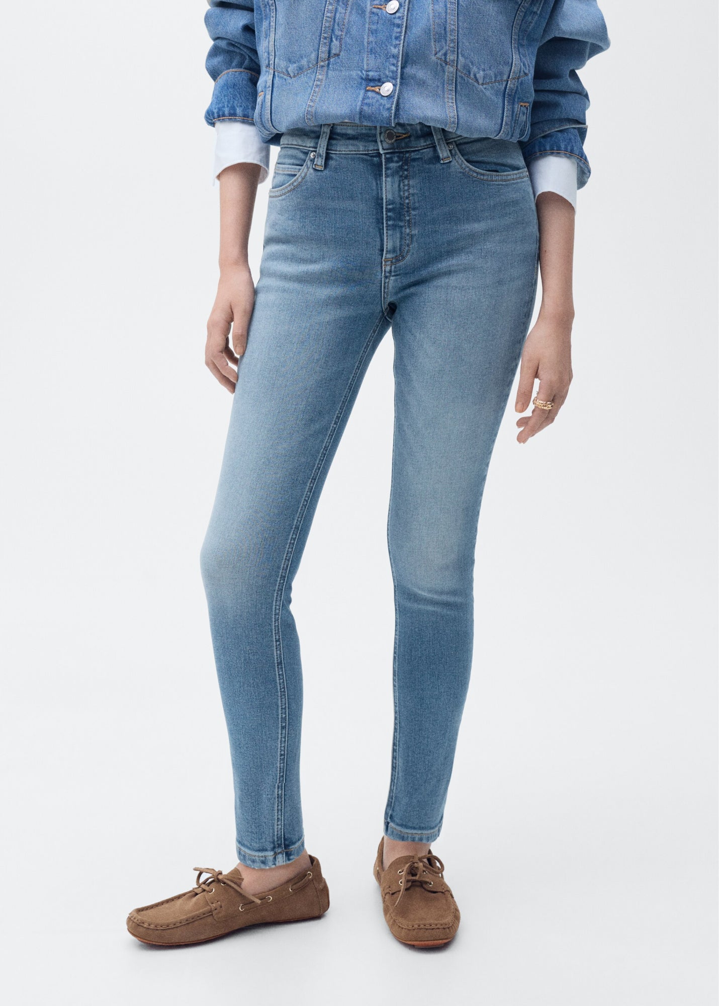 Mango Skinny, Slim  hellblau