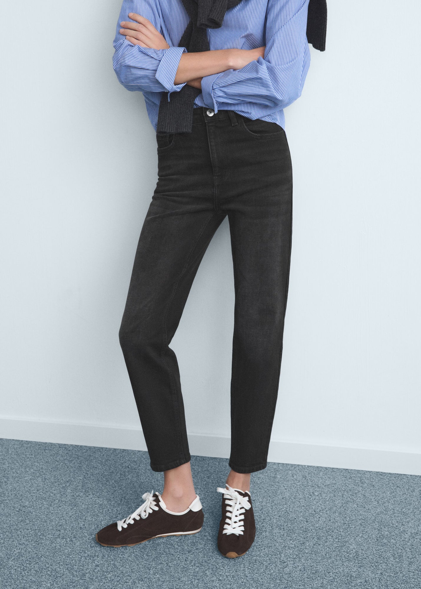 Mango Straight  schwarz