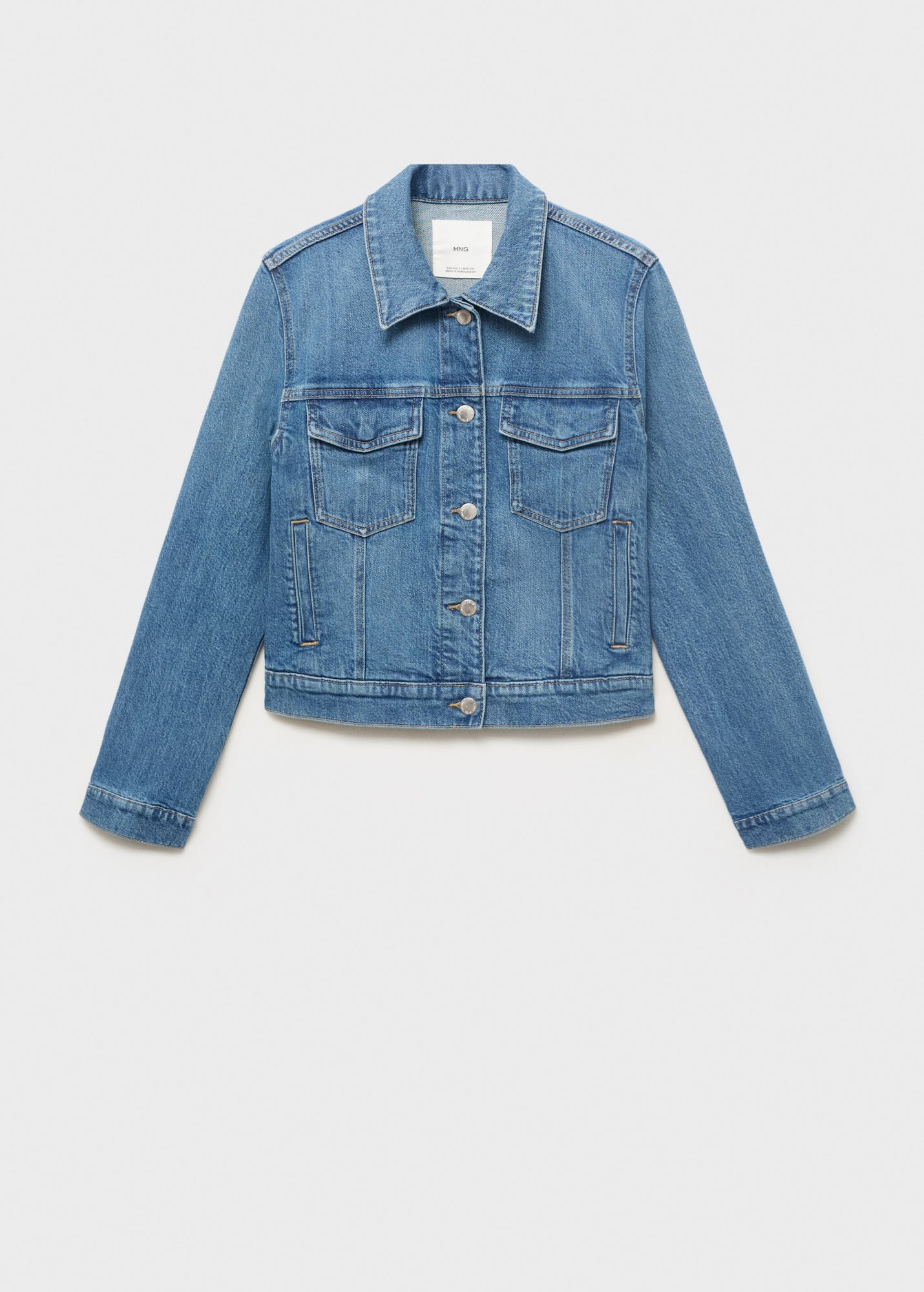 Mango Jeansjacken  blau