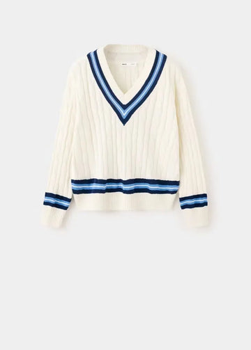 LEAGUE Pullover mit Zopfmuster