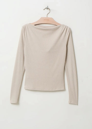 LILOBAR Langarmshirt mit Bateau-Ausschnitt