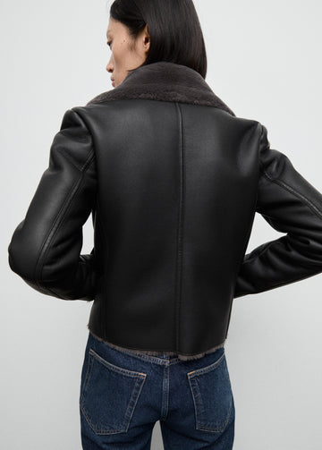 Lederjacke 