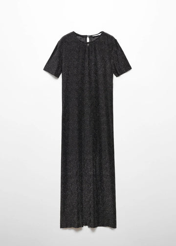 Lurexkleid mit Schlitz