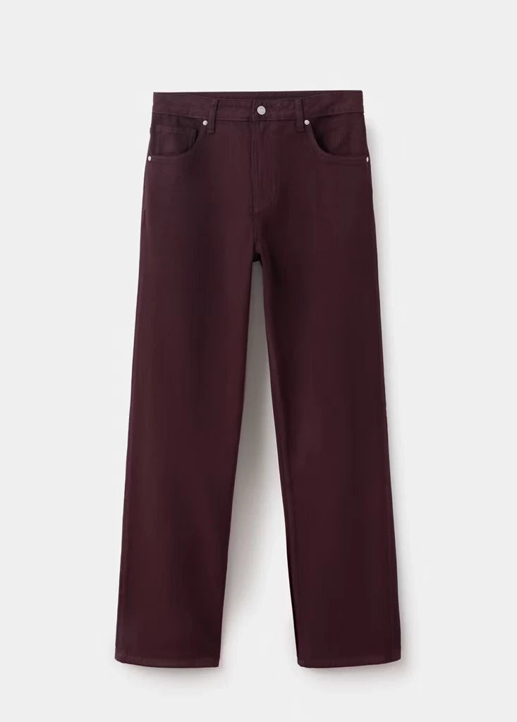 Mango Straight  bordeaux