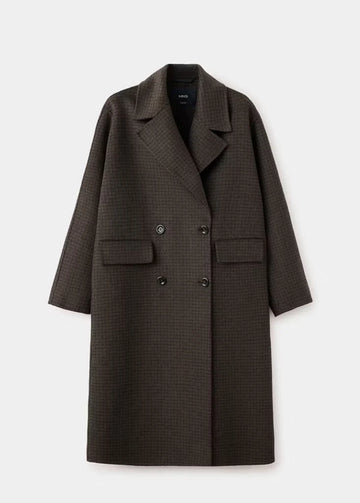 PICAROL Oversize-Wollmantel – Schokolade