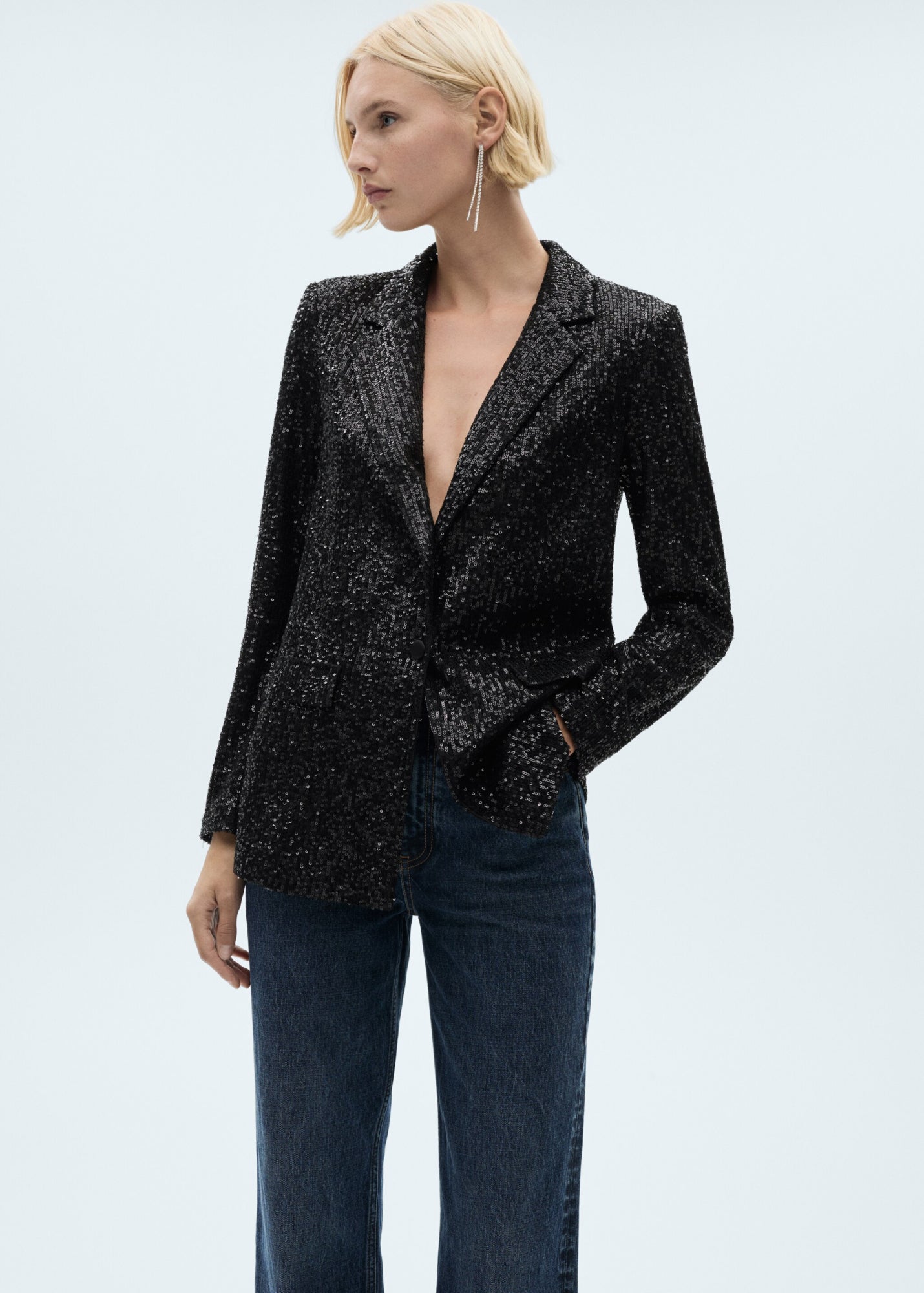 Mango Blazer  schwarz