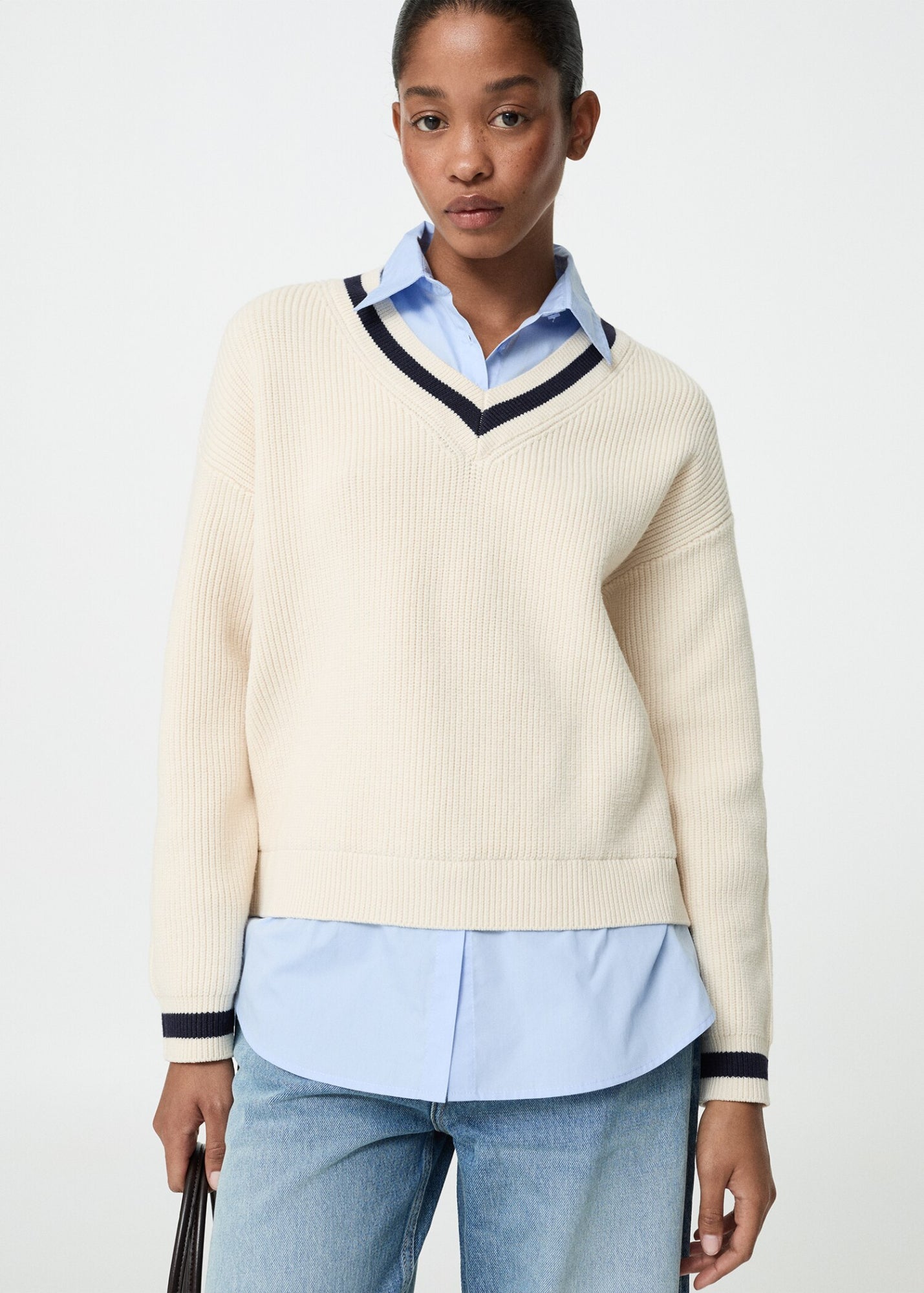Mango Pullover  beige