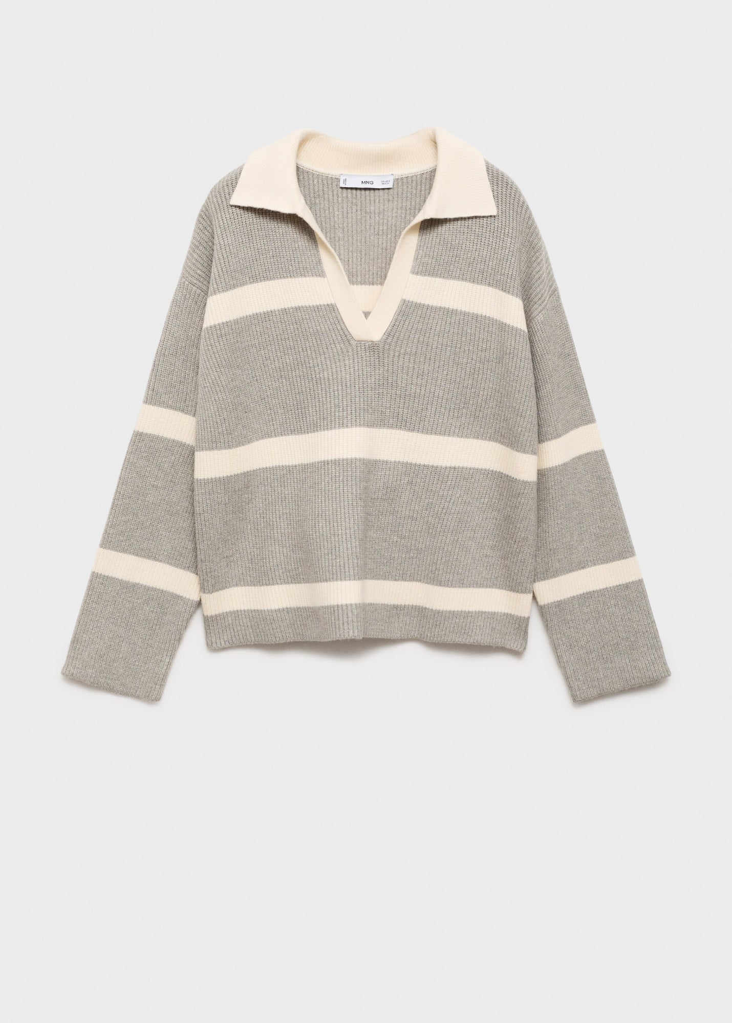 Mango Pullover  hellgrau