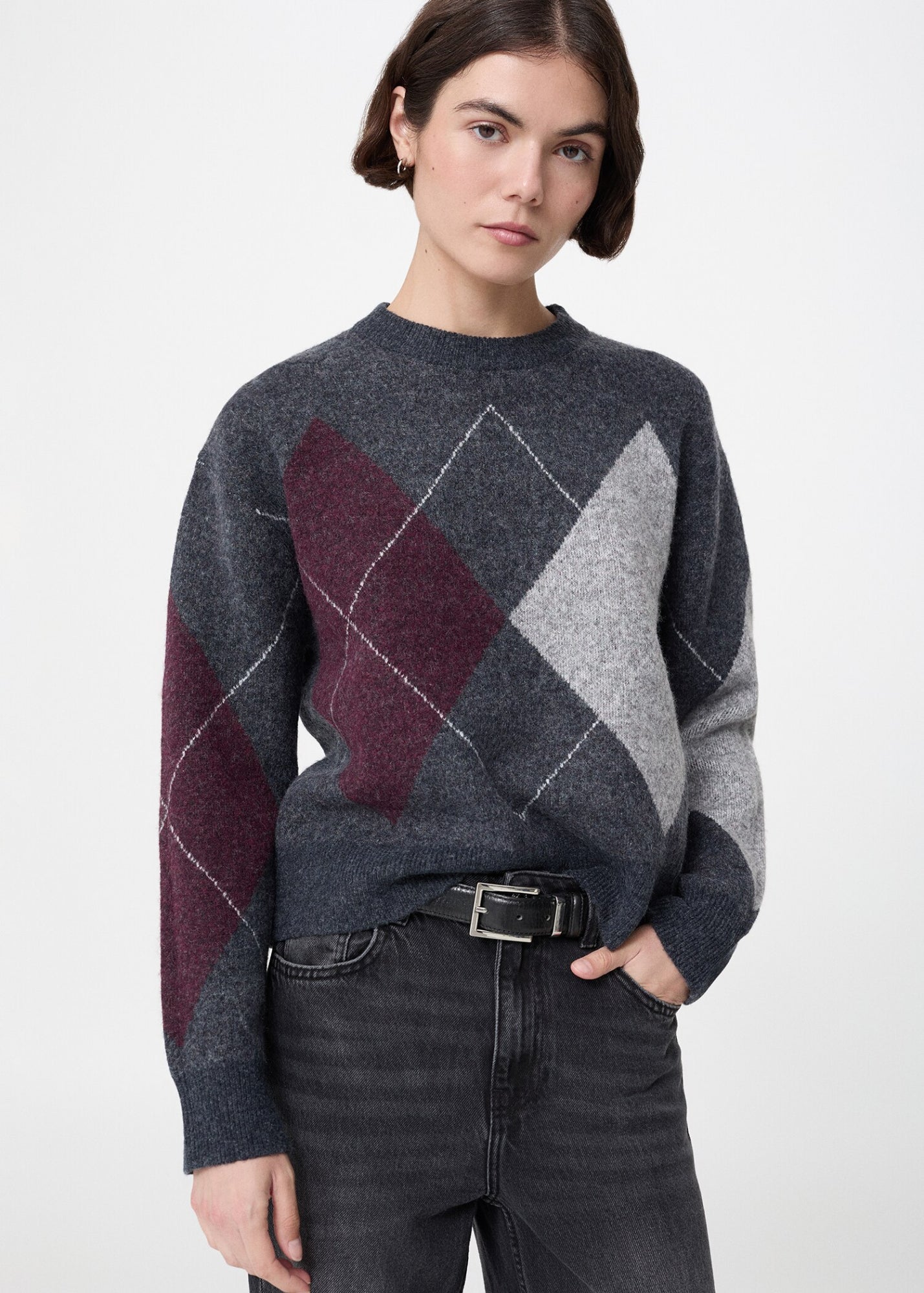 Mango Pullover  grau