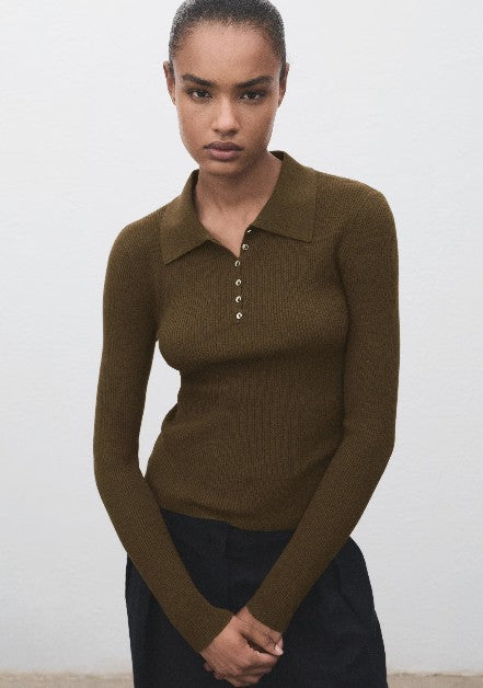 Mango Pullover  oliv