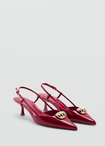 Pumps mit Metallic-Detail