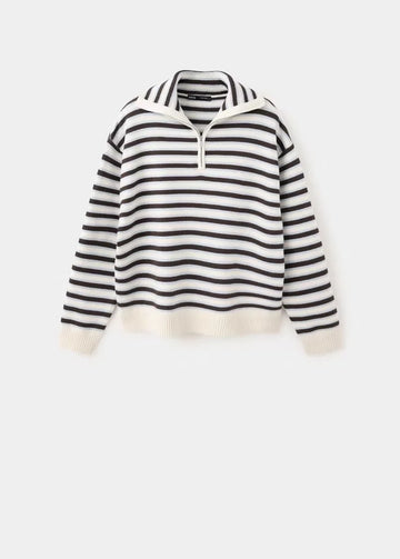 RIZIN Pullover mit halbhohem Kragen