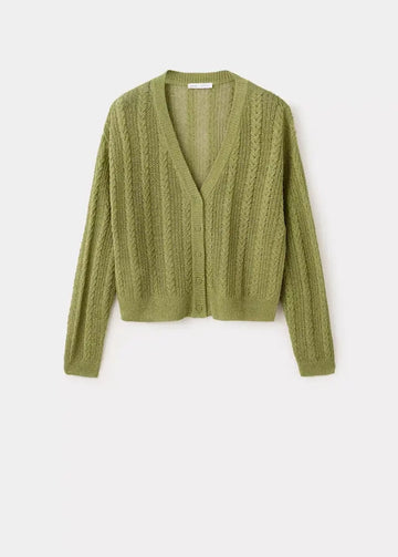 ROSI Cardigan mit Zopfmuster