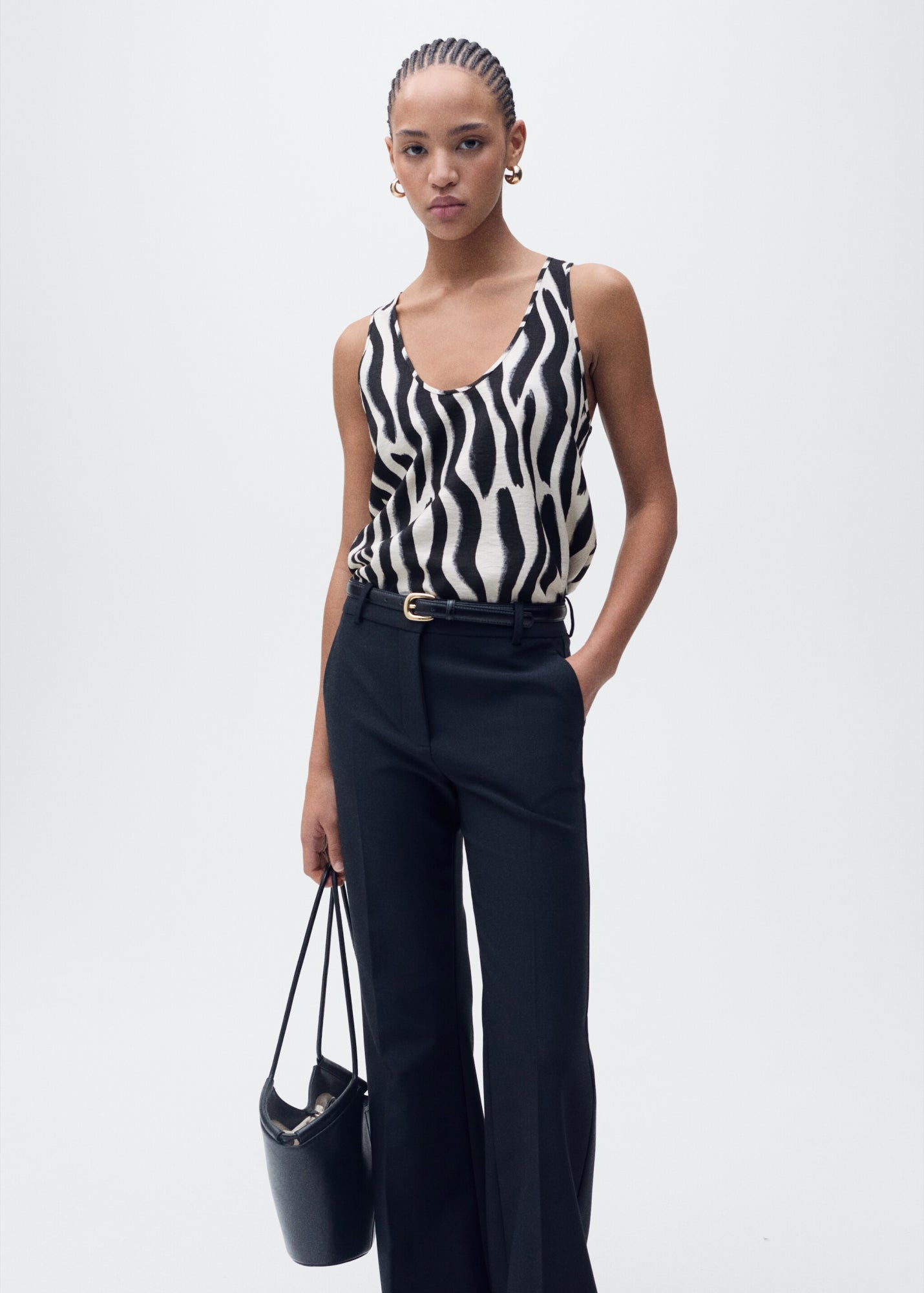 Mango Tops  schwarz
