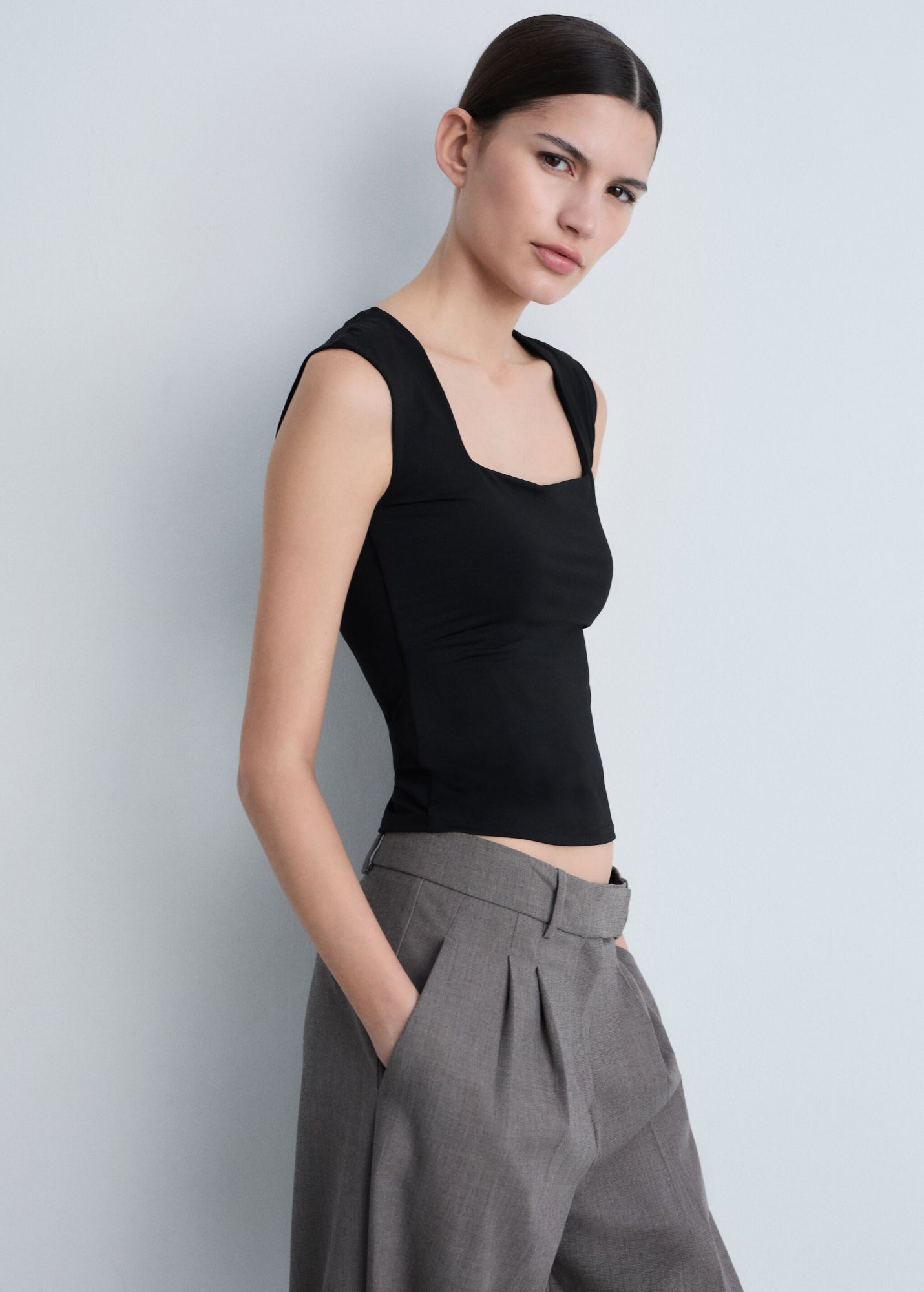 Mango Tops  schwarz