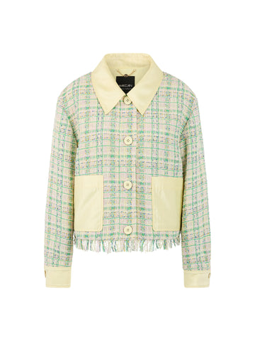 Blazer mit kontrastfarbigen Details