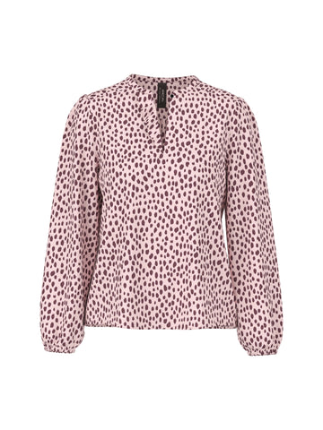 Bluse mit Punkte-Print