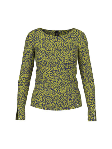 Langarmshirt mit Leo-Print
