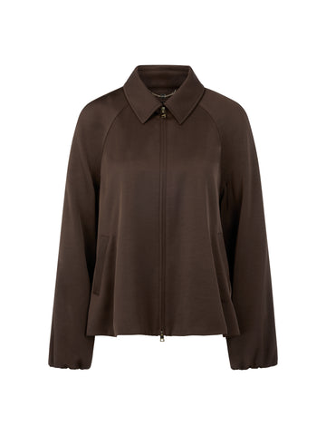 Leichte Glanzjacke mit Raffungen