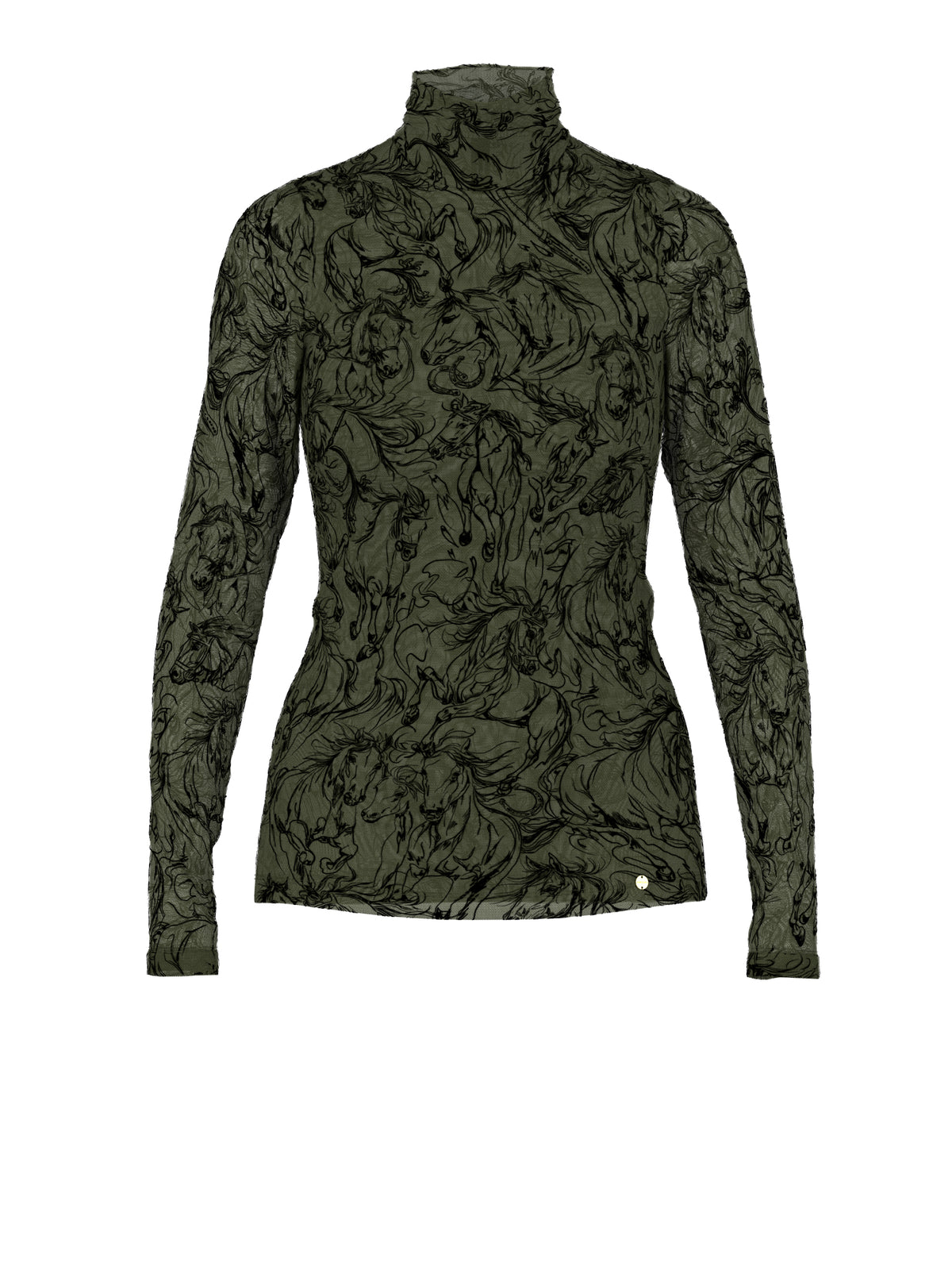 Marc Cain Langarmshirts  dunkelgrün