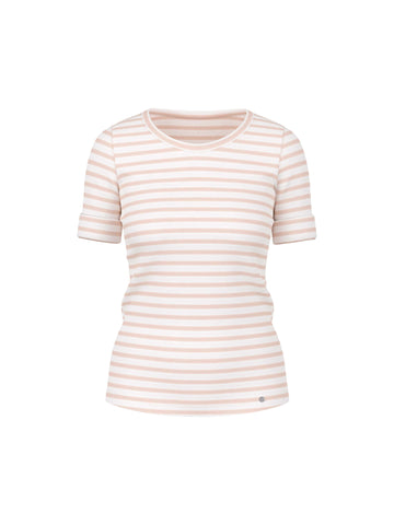 T-Shirt aus Baumwoll-Ripp