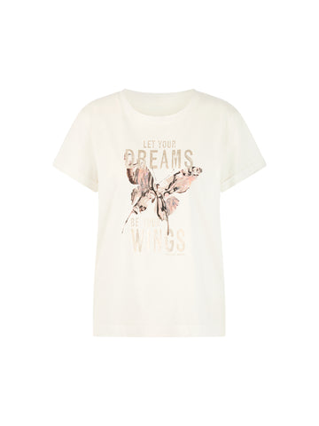 Baumwoll-Shirt mit Pailletten