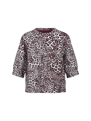 Oversized Shirt mit Leo Print
