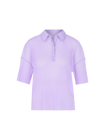 Plissiertes Polo-Shirt