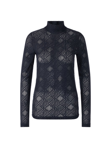 Shirt aus Logospitze