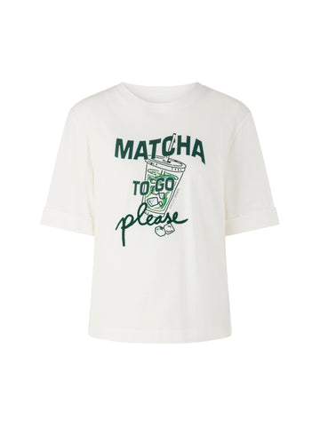 Shirt mit Matcha-Print 