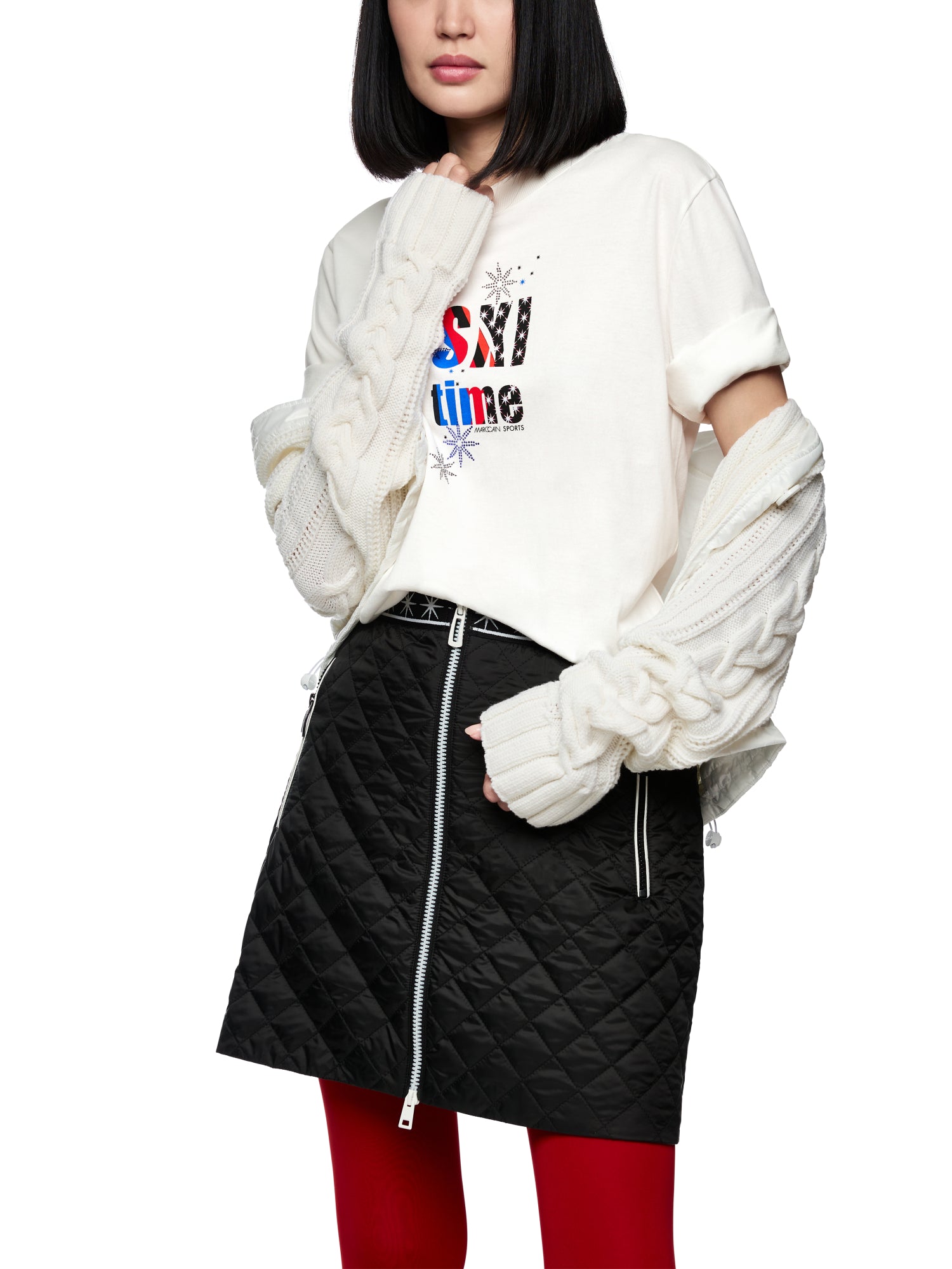 Marc Cain Sports T-Shirts  weiß