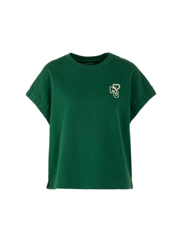 Weites Shirt aus Baumwollstretch
