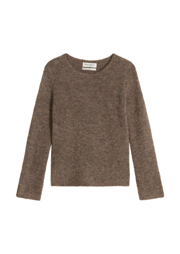 Bouclé-Pullover aus Schurwolle-Alpaka-Mix